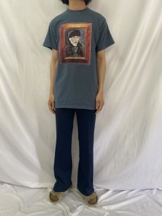 画像2: 90's Joni Mitchell USA製 "TURBULENT INDIGO" アートプリントTシャツ M (2)