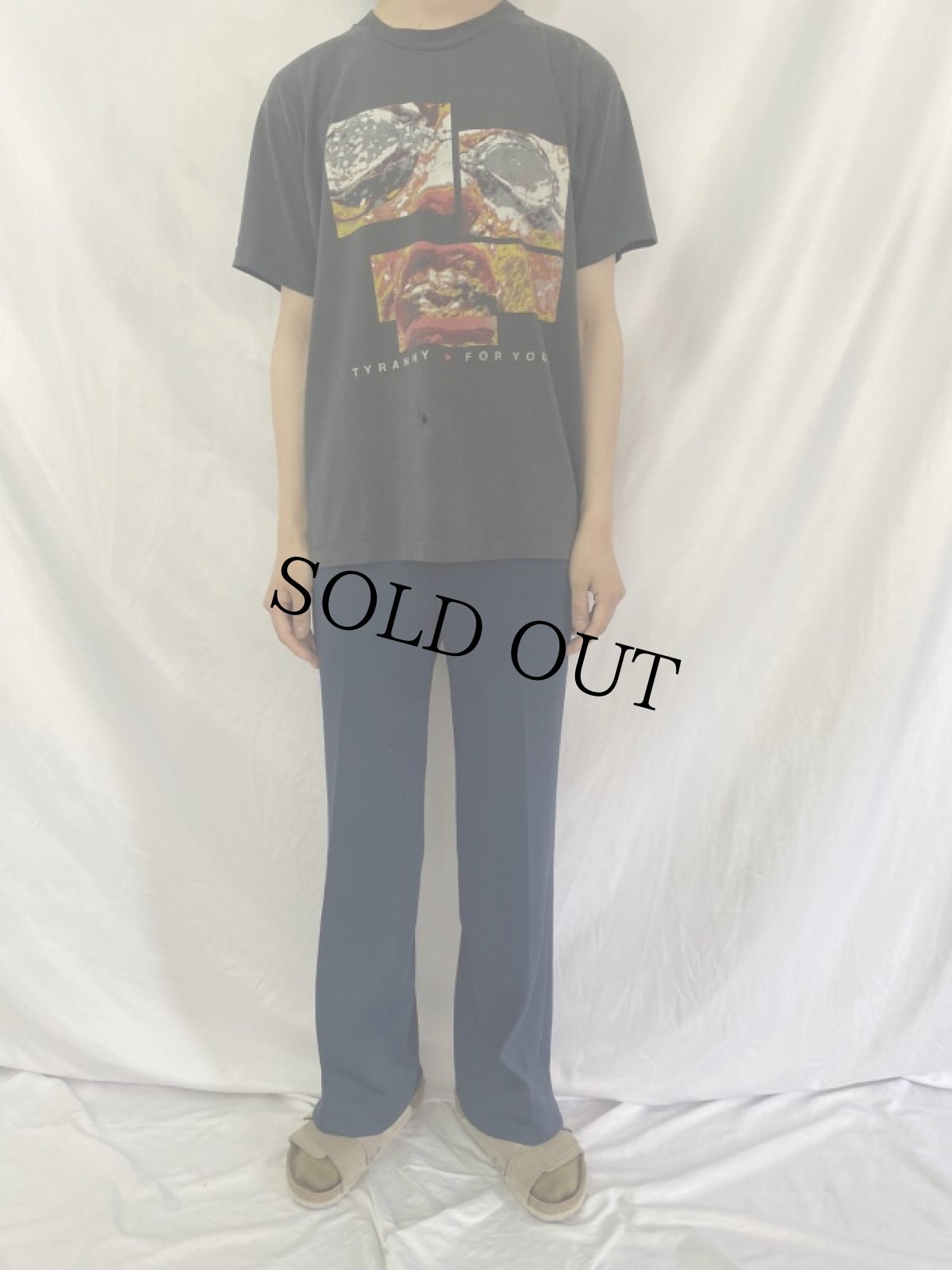 画像2: 90's FRONT242 USA製 "TYRANNY FOR YOU" エレクトロミュージックグループTシャツ XL (2)