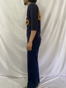 画像3: 80's Champion USA製 トリコタグ "NAVY 85" フットボールTシャツ S (3)