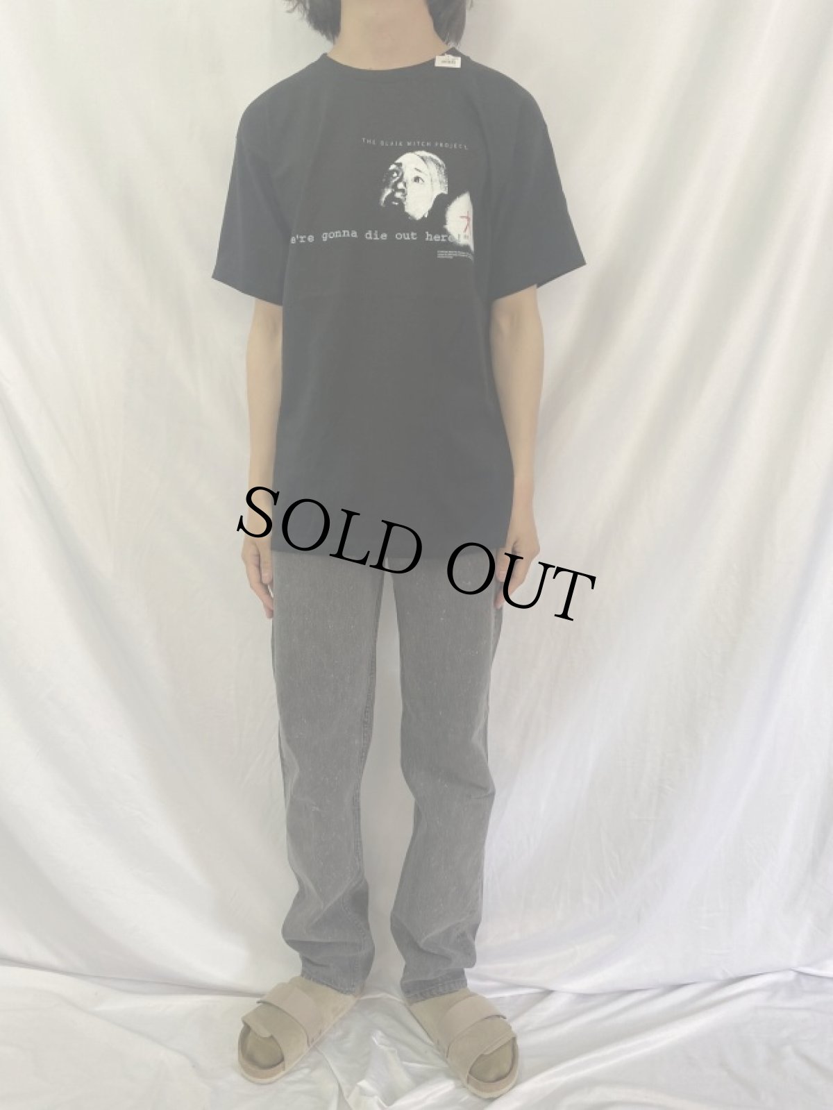 画像2: 90's Levi's 501 USA製 ギャラクティックウォッシュ ブラックデニムパンツ W32 (2)