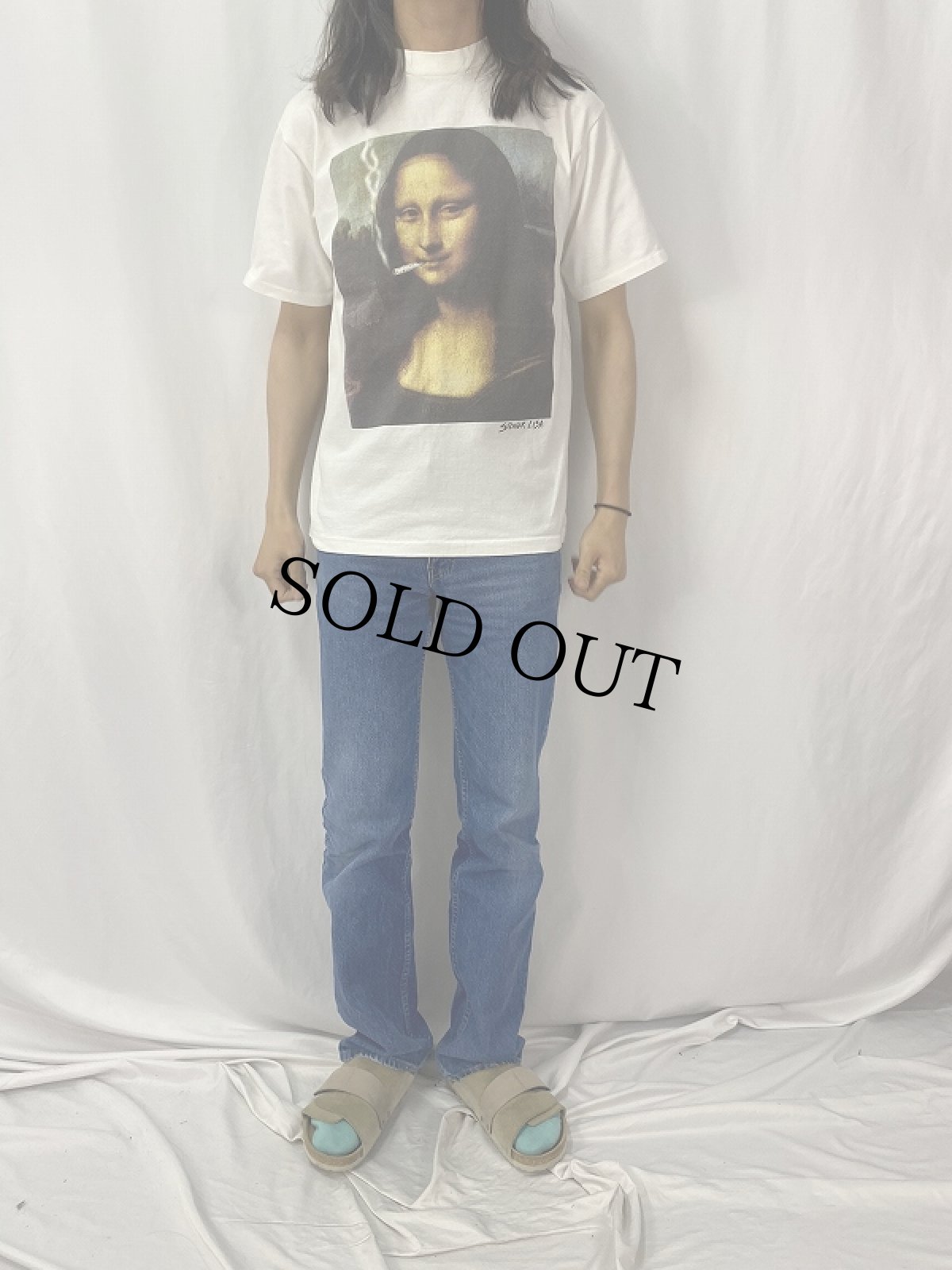 画像2: 90's USA製 STONER LISA パロディプリントTシャツ L (2)