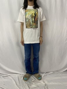 画像2: 90's SALVADOR DALI USA製 "幻覚剤的闘牛士" アートプリントTシャツ L (2)