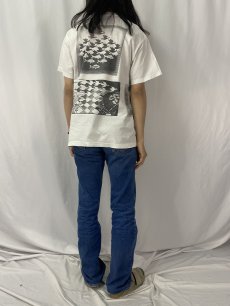 画像5: 90's M.C. Escher USA製 マルチプリントTシャツ L (5)