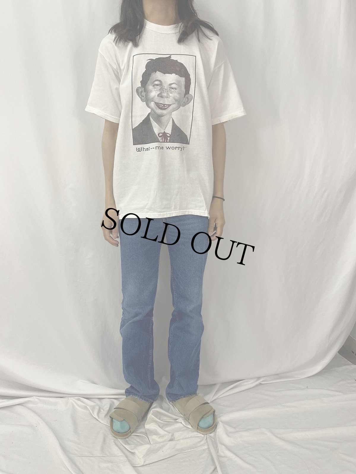 画像2: MAD "ALFRED E.NEUMAN" キャラクタープリントTシャツ (2)