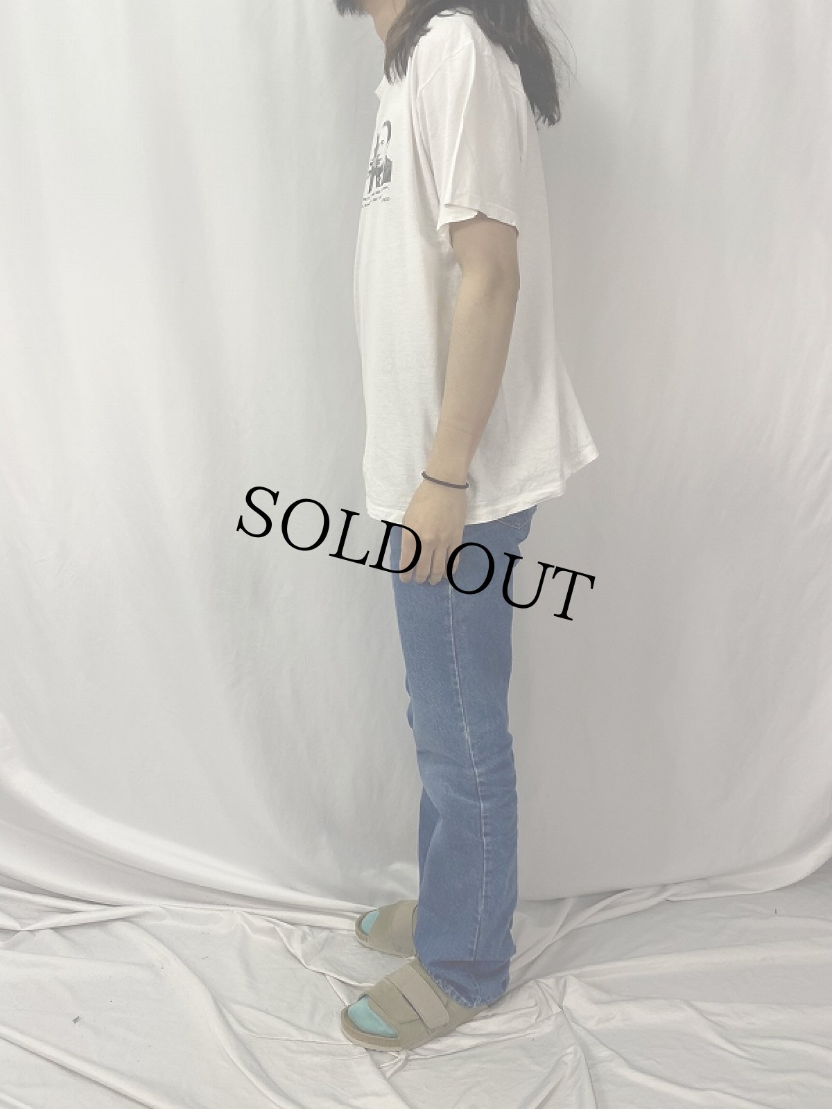 画像3: 90's Paul Eluard "われら二人の人生" 詩人プリントTシャツ (3)