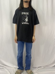 画像2: 90's〜 Winona Ryder "FREE WINONA" 女優プリントTシャツ 2XL (2)