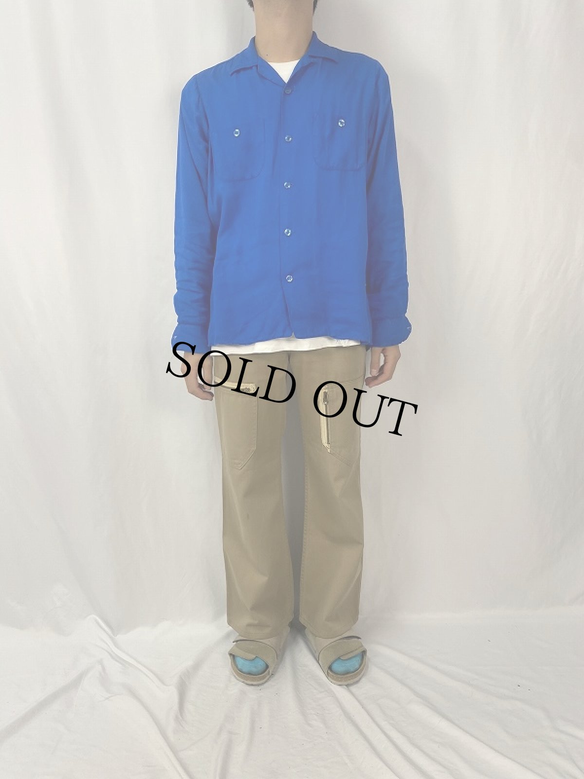 画像2: 70's Levi's カーゴデザインフレアパンツ W31 (2)