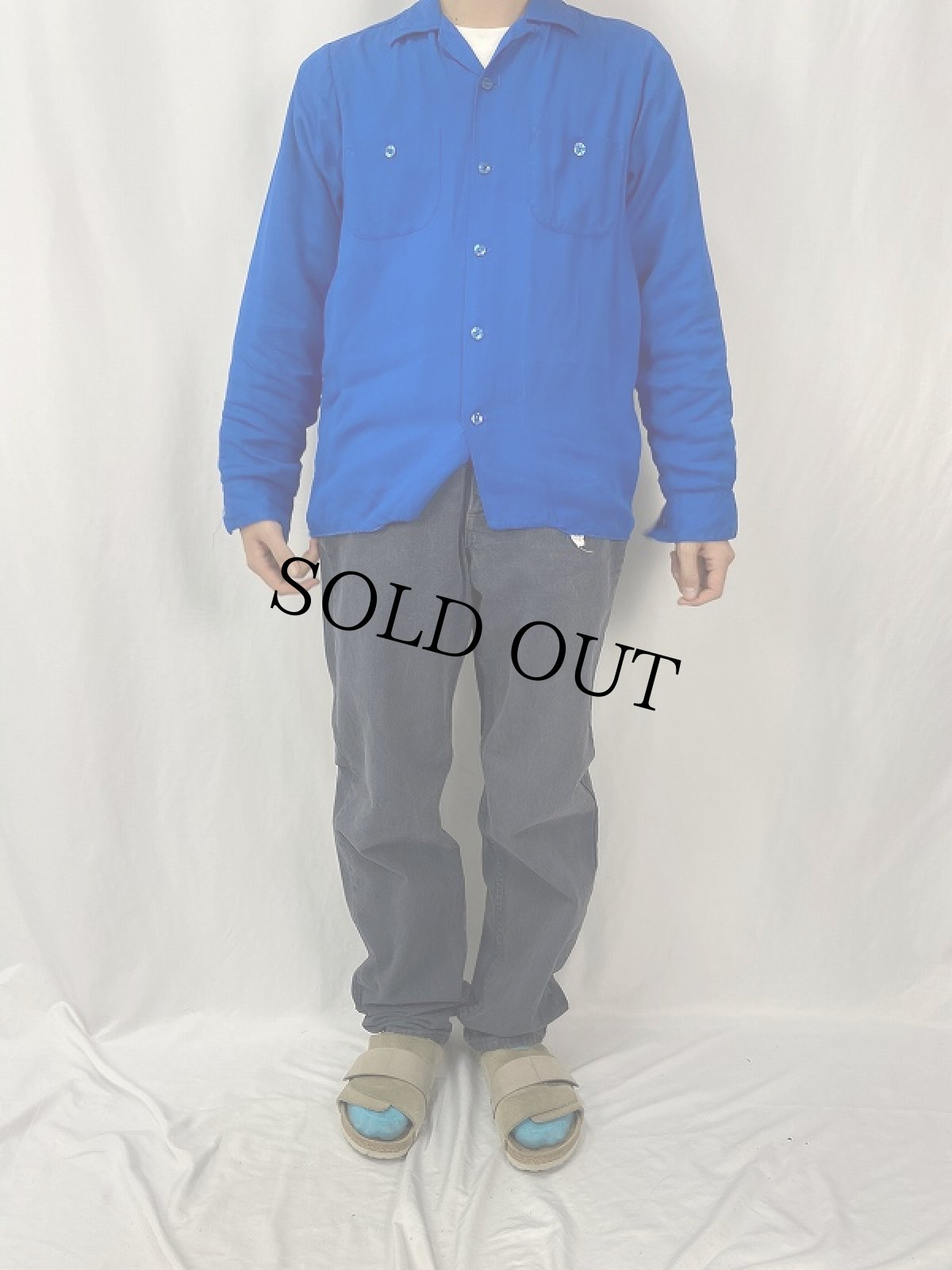 画像2: 90's Levi's 40555-2814 USA製 カラーデニムパンツ W35 GRAY (2)