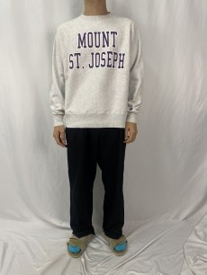 画像2: Champion REVERE WEAVE "MOUNT ST.JOSEPH" プリントスウェット M (2)