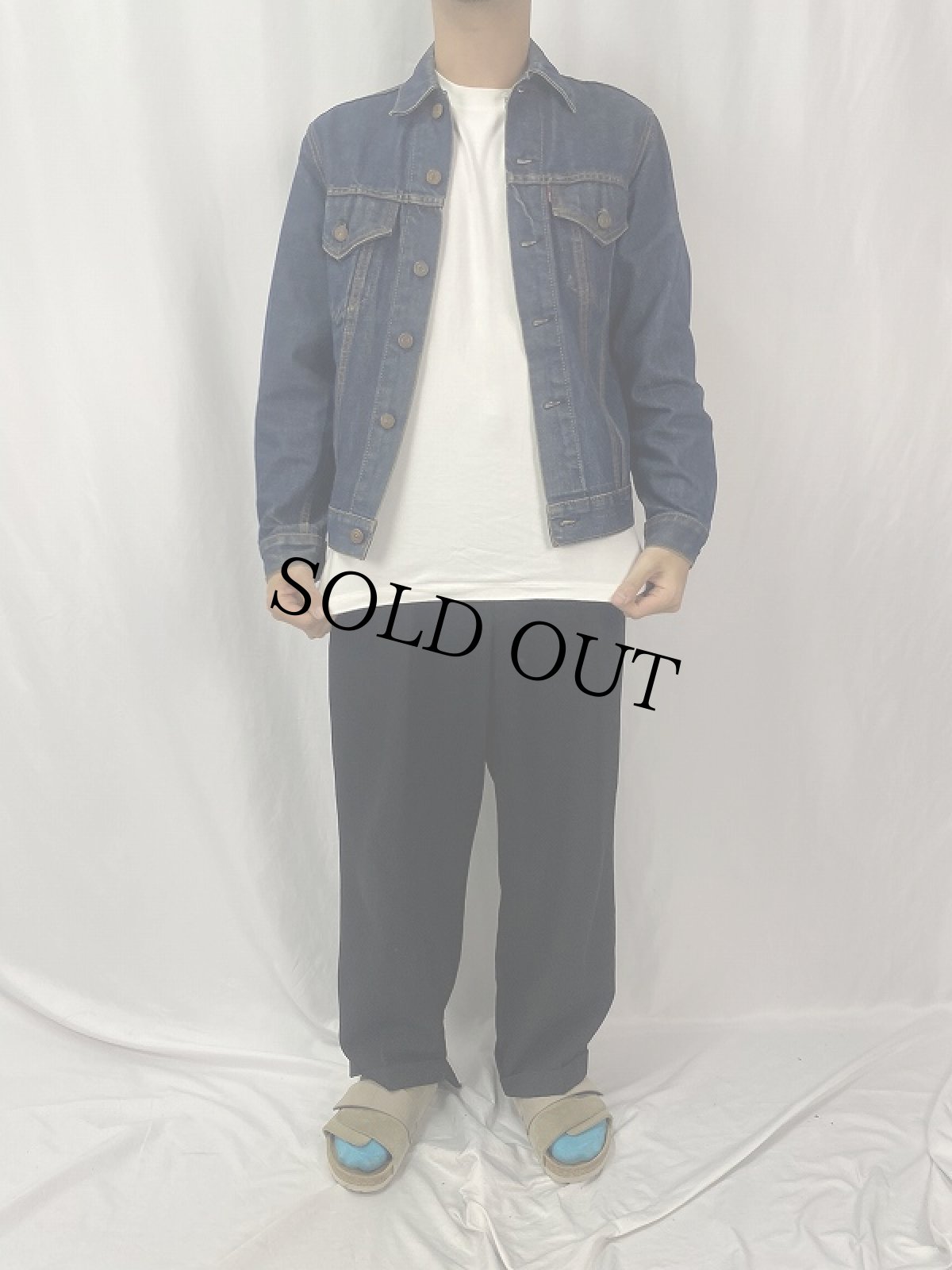 画像2: 60's LEVI'S 70505 BIGE デニムジャケット (2)