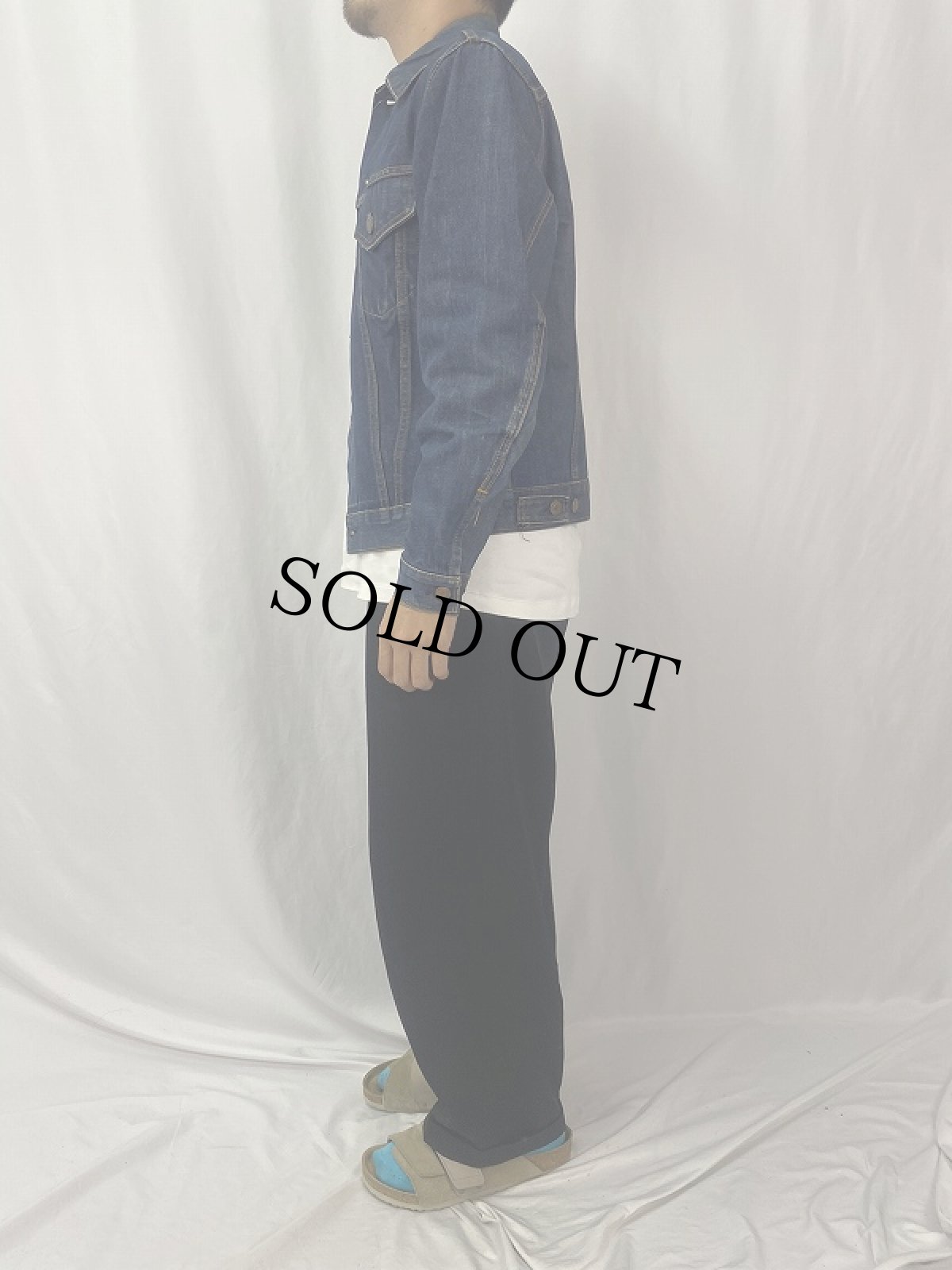 画像3: 60's LEVI'S 70505 BIGE デニムジャケット (3)