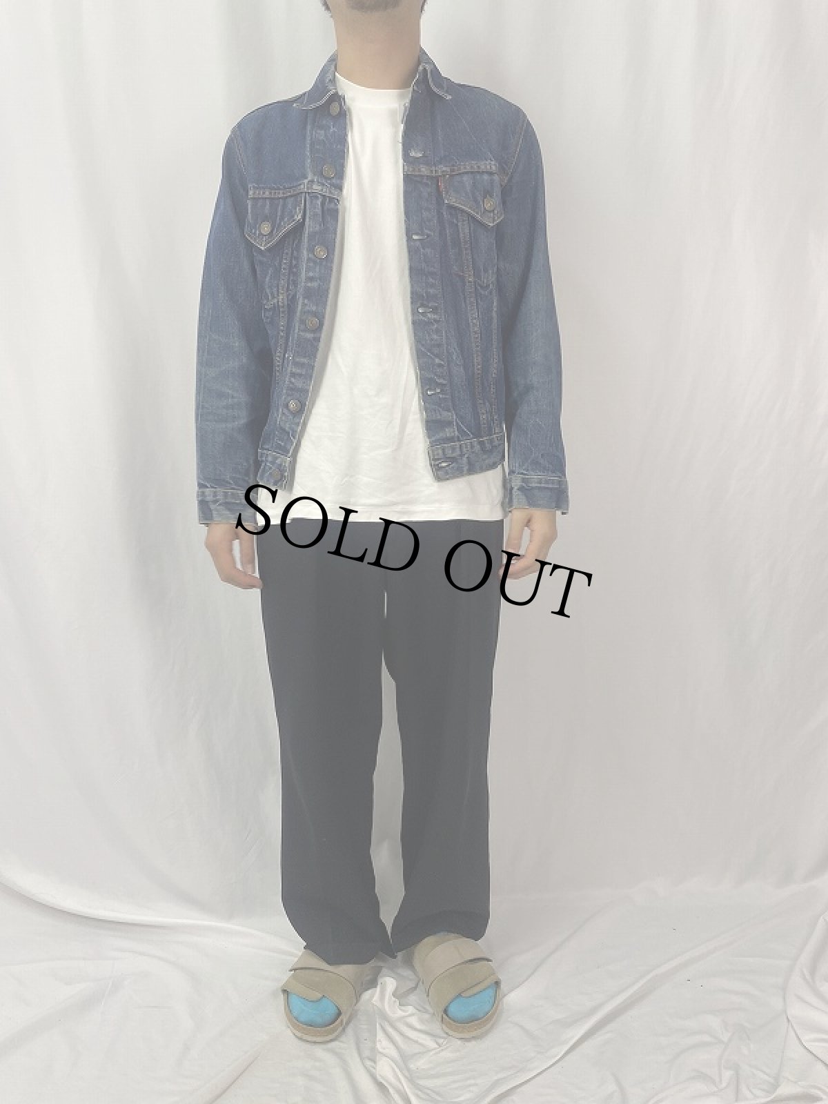 画像2: 60's LEVI'S 70505 BIGE デニムジャケット (2)