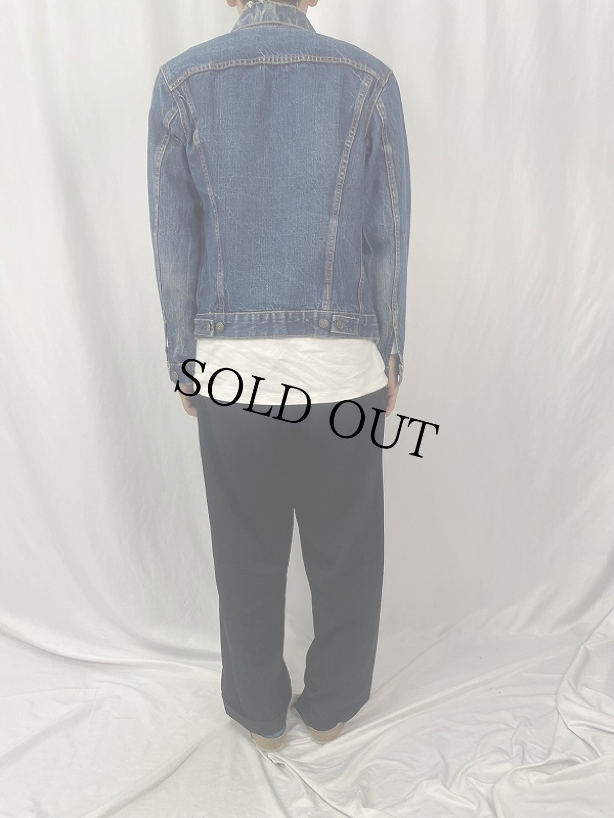 画像4: 60's LEVI'S 70505 BIGE デニムジャケット (4)