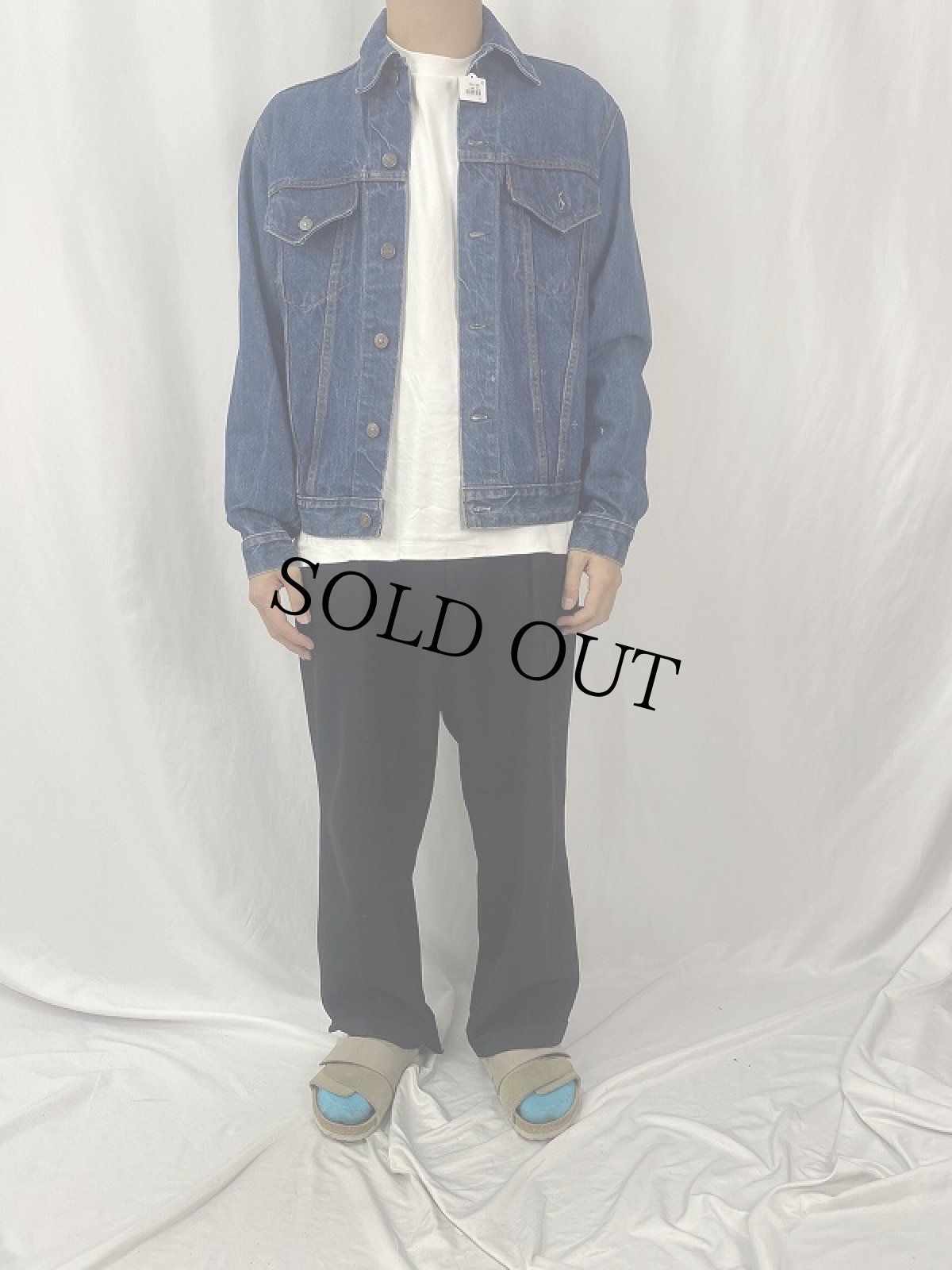 画像2: 60's LEVI'S 70505 BIGE デニムジャケット  (2)