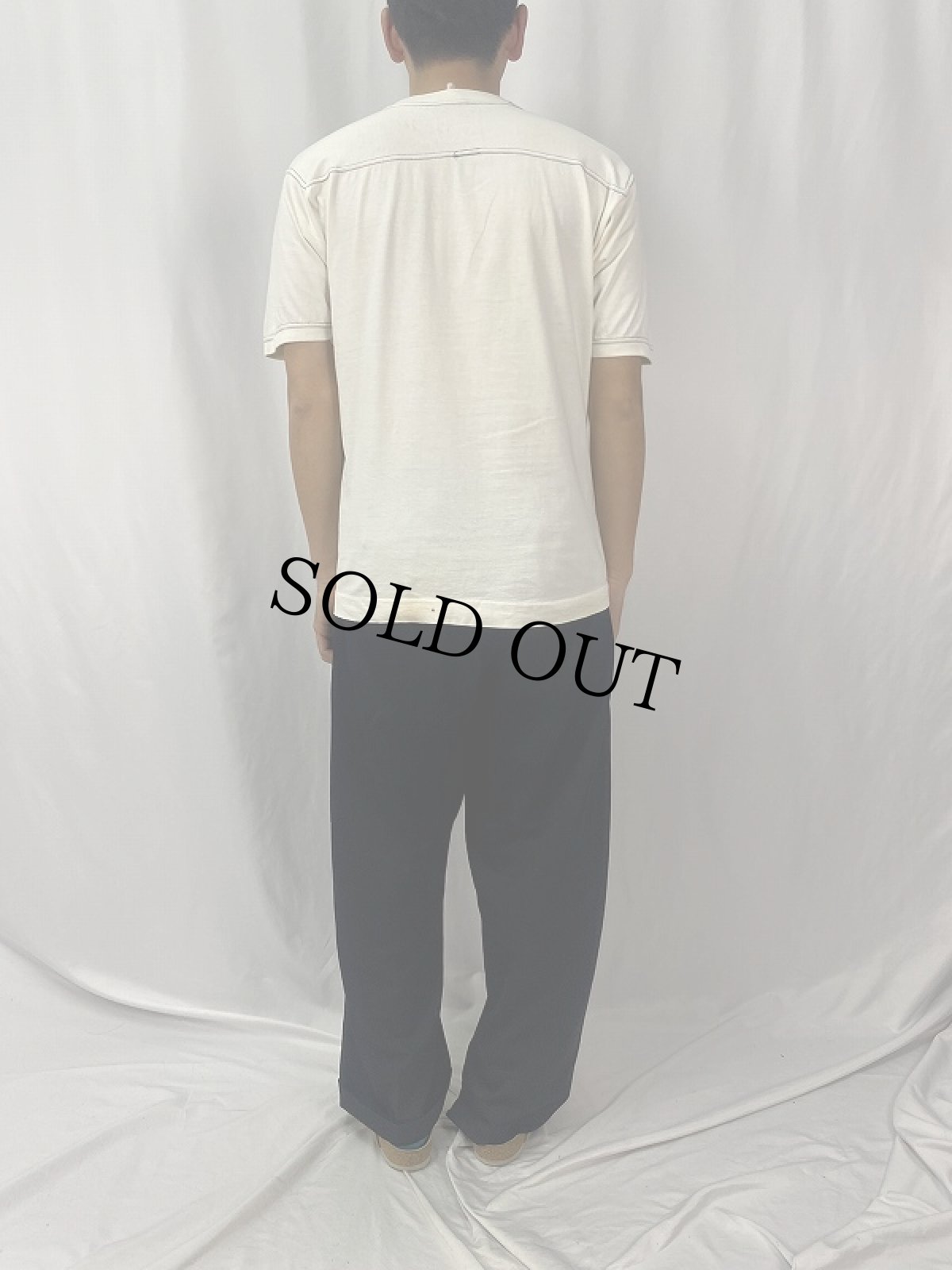 画像4: 70's H.WOLF & SONS "EASTERN colonels" イラストプリントTシャツ L (4)