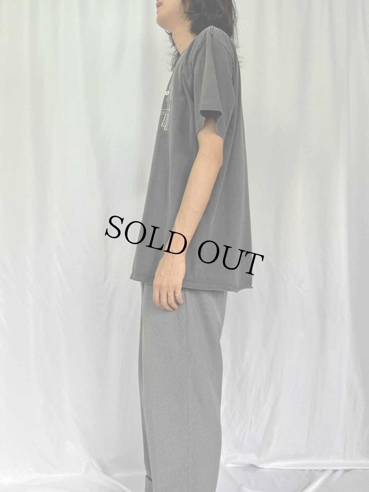 画像3: 90's USA製 "DELETE!" コンピューターイラストプリントTシャツ XL (3)