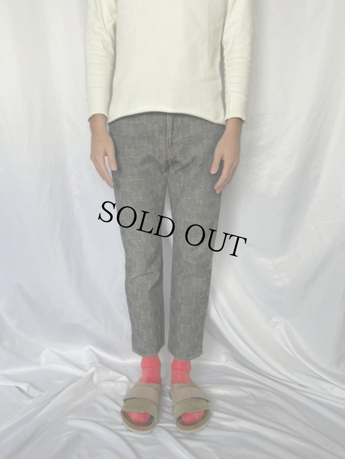 画像3: KAPITAL 刺し子 バックルバック センチュリーデニムパンツ W31 (3)