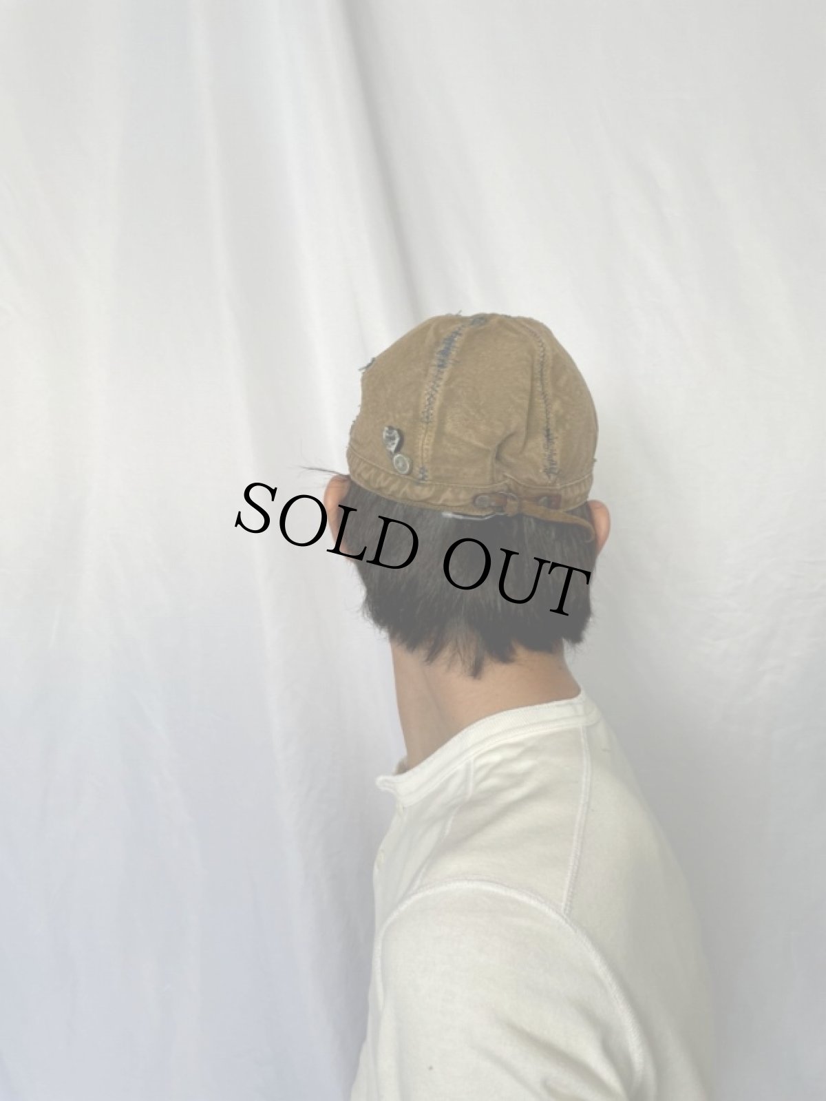 画像4: KAPITAL コンチョボタン付き ボロ加工キャップ (4)