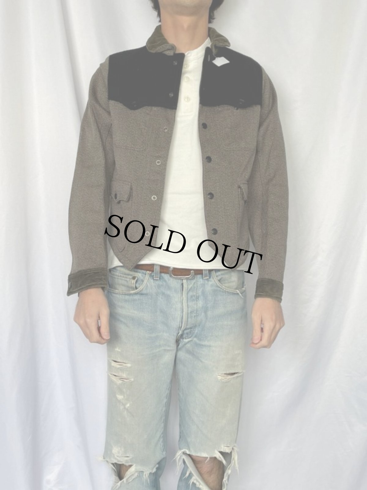 画像2: KAPITAL ジャーマンピケ ウエスタンジャケット (2)