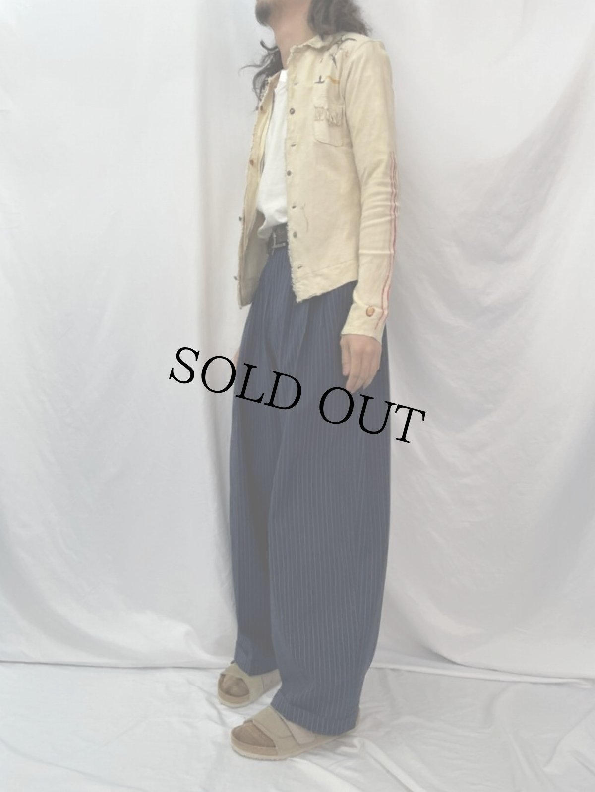 画像4: KAPITAL ネイティブイラスト ヌバックシャツ S (4)