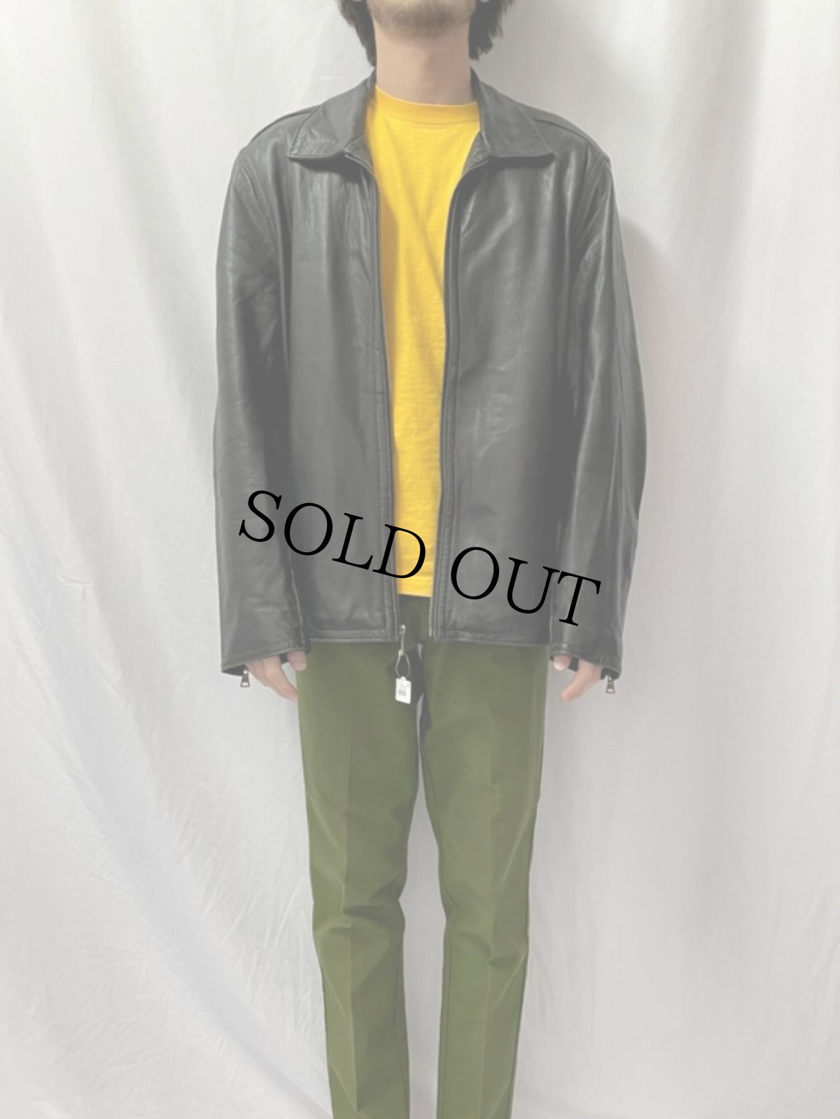 画像2: VAN HEUSEN レザージャケット L (2)