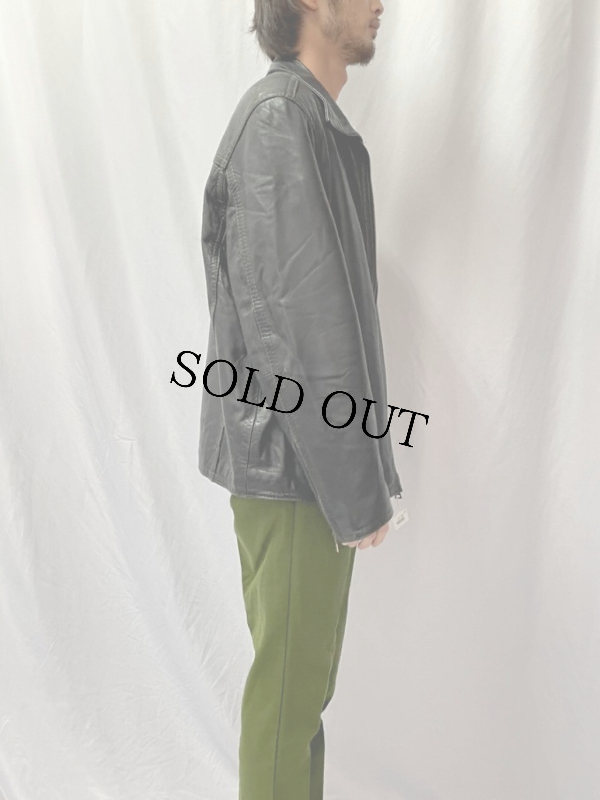 画像3: VAN HEUSEN レザージャケット L (3)