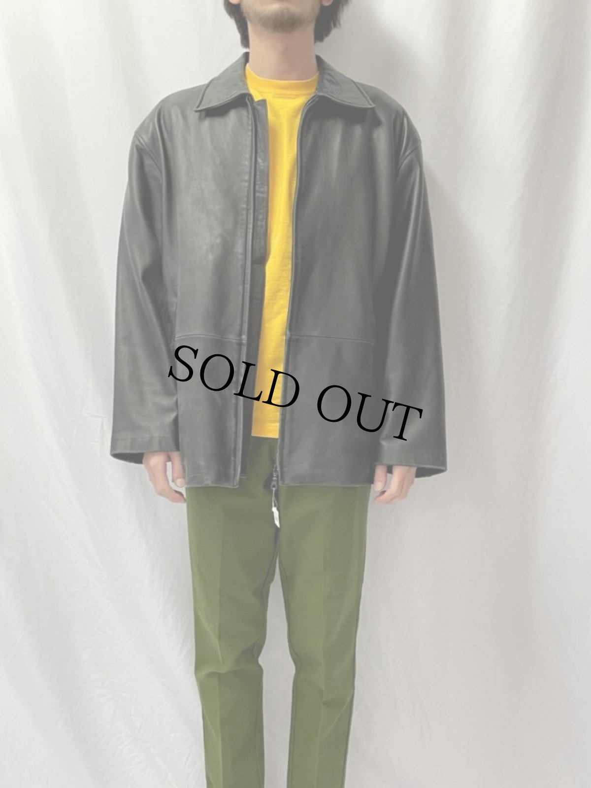 画像2: DANIER スムースレザージャケット L (2)