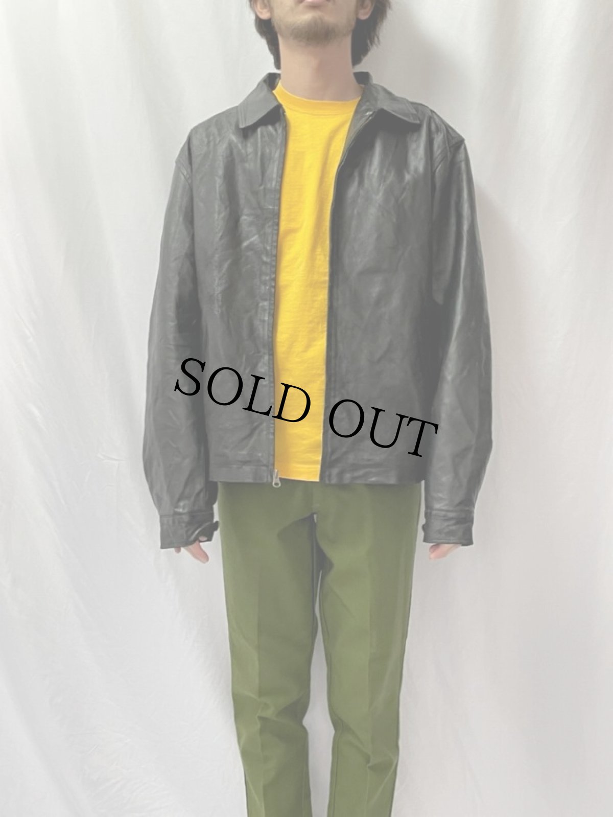 画像2: OLD NAVY レザージャケット M (2)