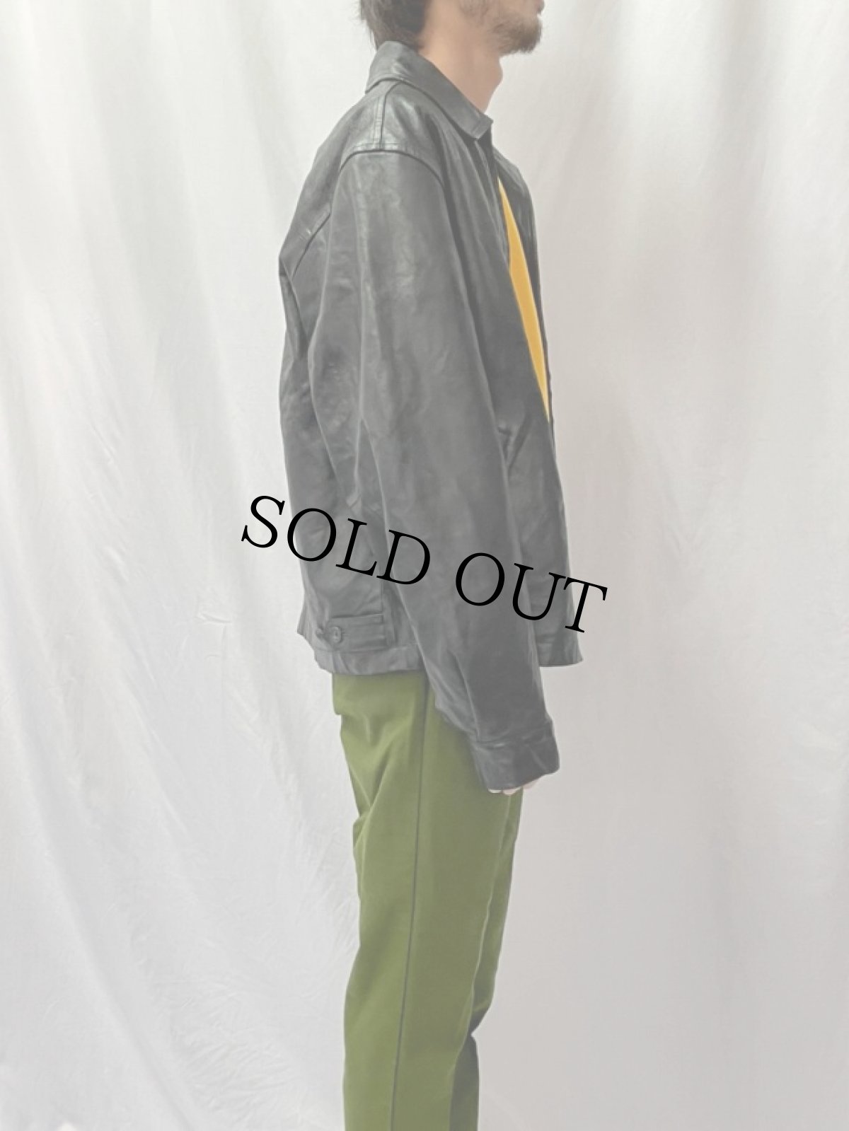 画像3: OLD NAVY レザージャケット M (3)