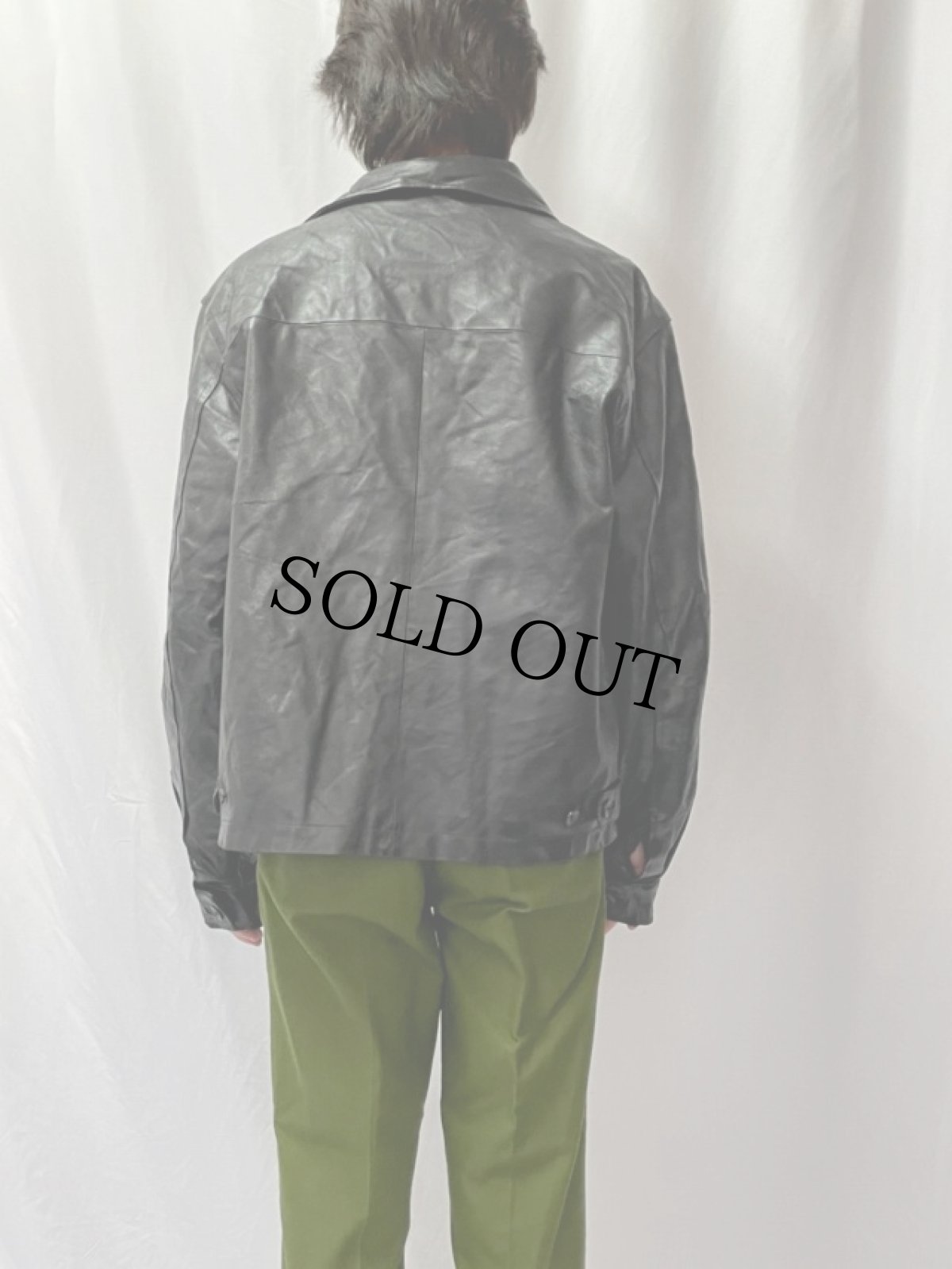 画像4: OLD NAVY レザージャケット M (4)