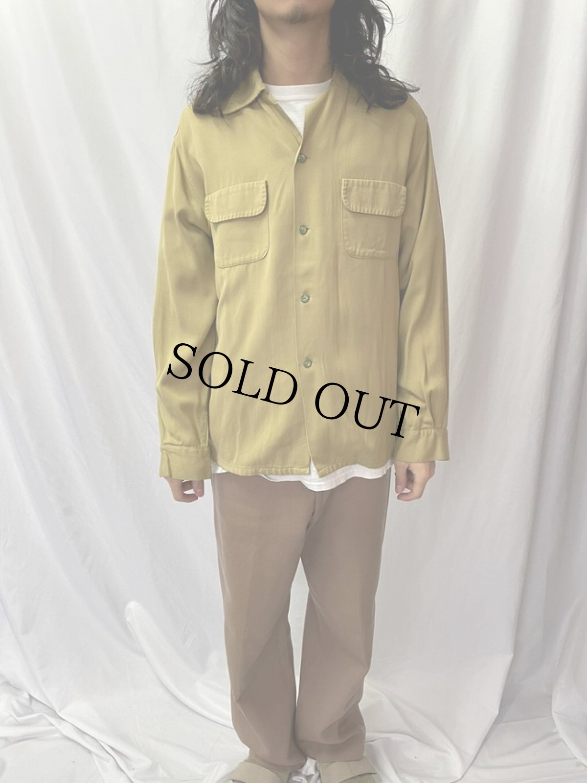 画像2: 50's PENNY'S TOWNCRAFT オープンカラーレーヨンシャツ L (2)