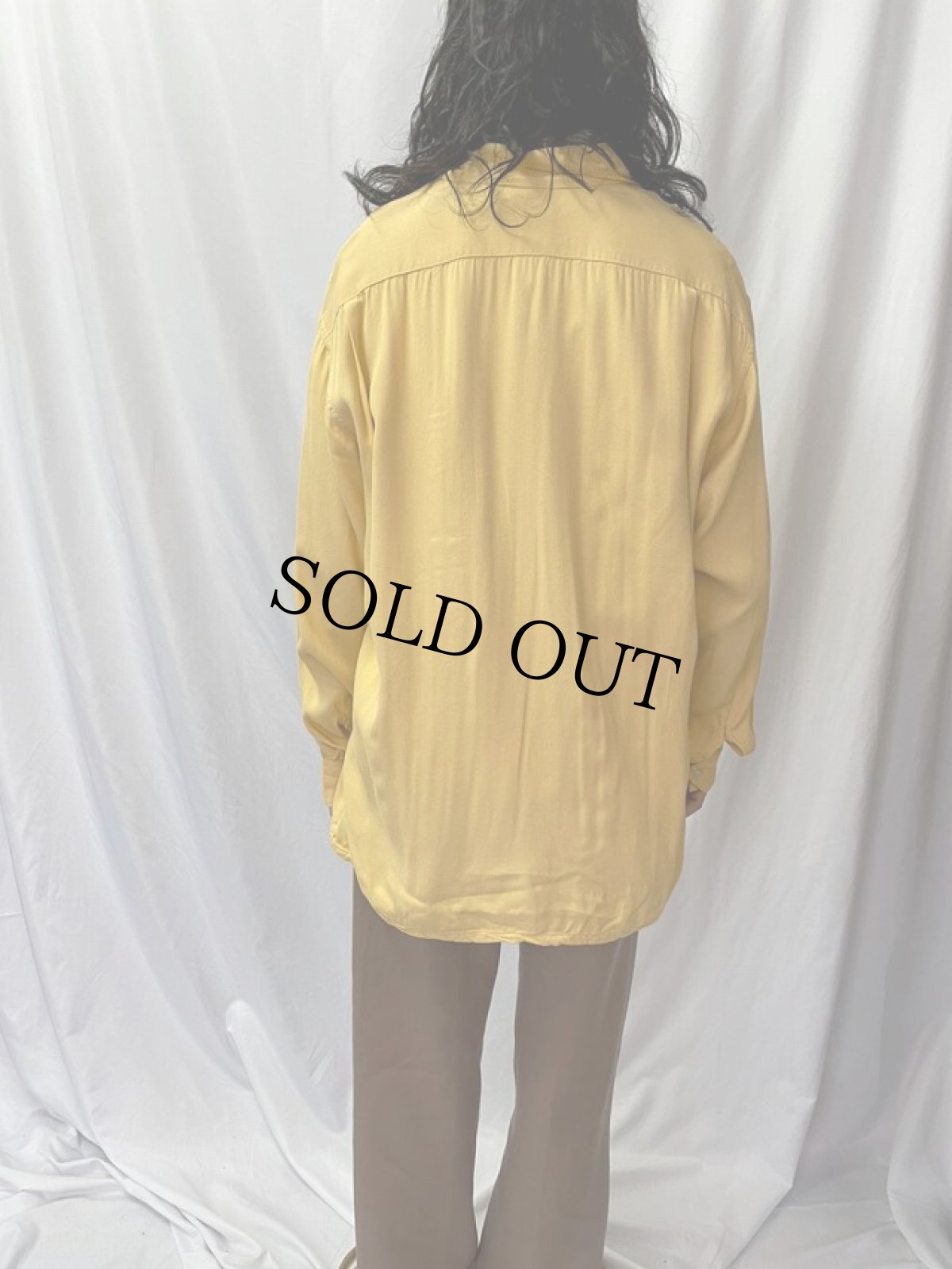 画像4: 50〜60's  Frederick & Nelson オープンカラー ウールシャツ XL (4)