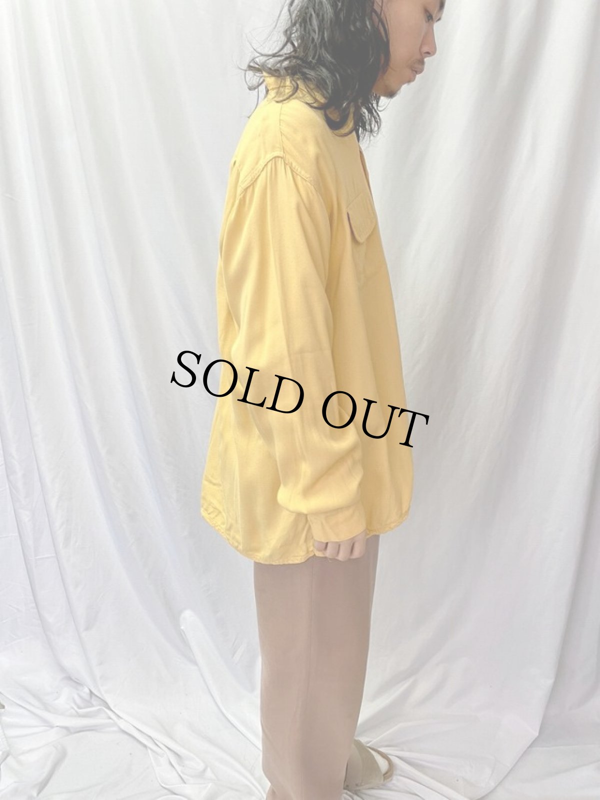 画像3: 50〜60's  Frederick & Nelson オープンカラー ウールシャツ XL (3)