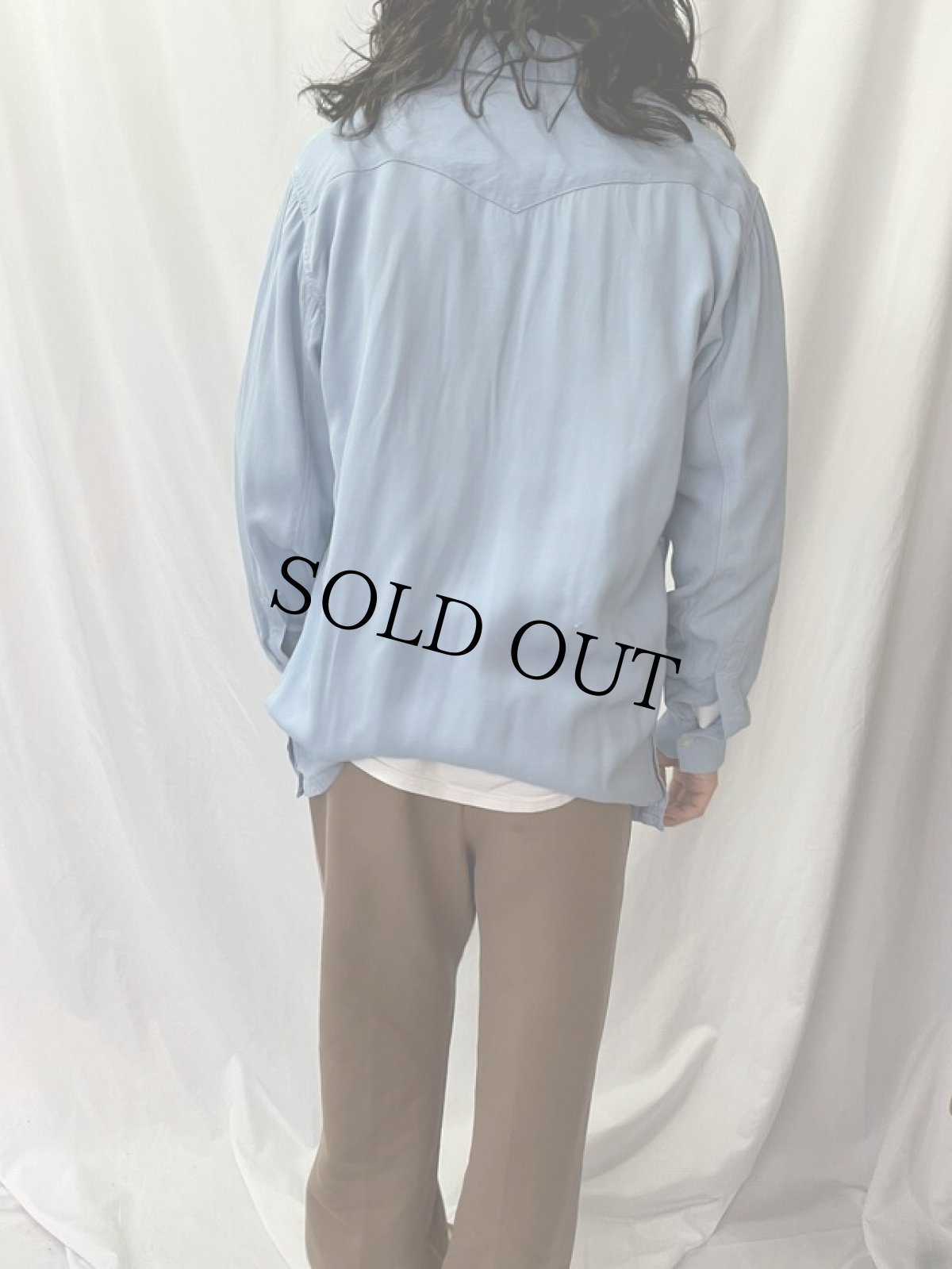 画像4: 50's Van Heusen オープンカラーレーヨンシャツ M (4)