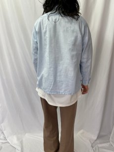 画像5: 50's Long Wear 絣柄 オープンカラーコットンシャツ L (5)