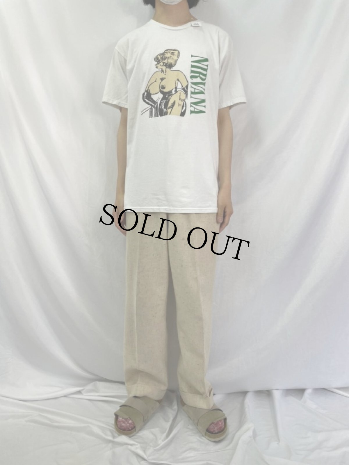 画像2: NIRVANA SUBPOP "STRIPPER" ロックバンドTシャツ (2)