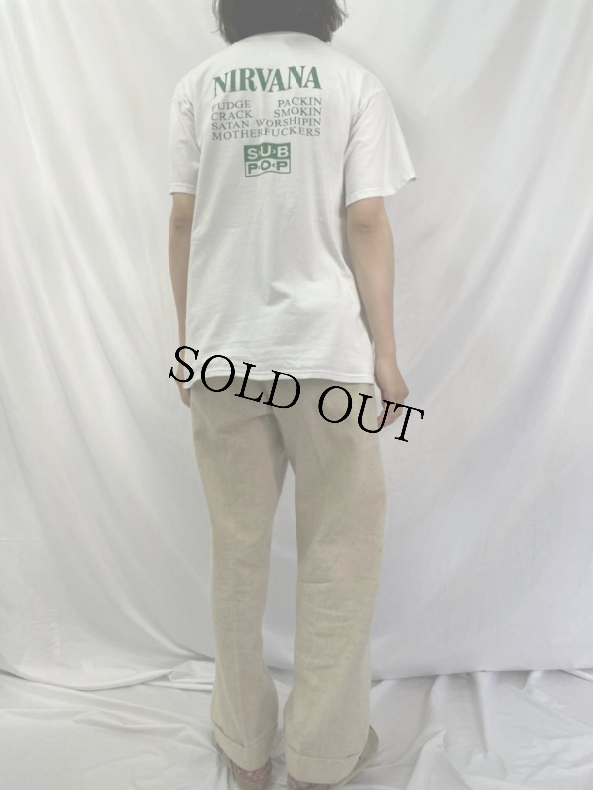 画像4: NIRVANA SUBPOP "STRIPPER" ロックバンドTシャツ (4)