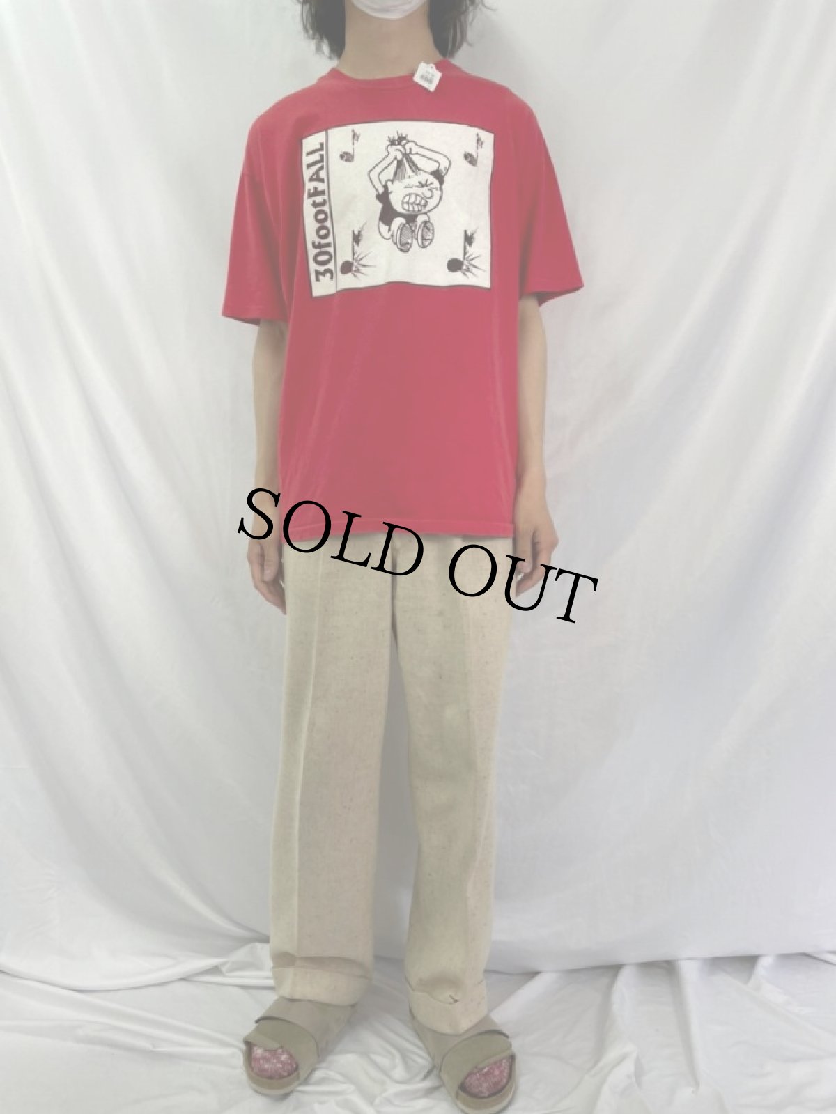 画像3: 90's 30footFALL USA製 "BACK STABBIN KISS - ASS MOFOS" パンクロックバンドTシャツ XL (3)