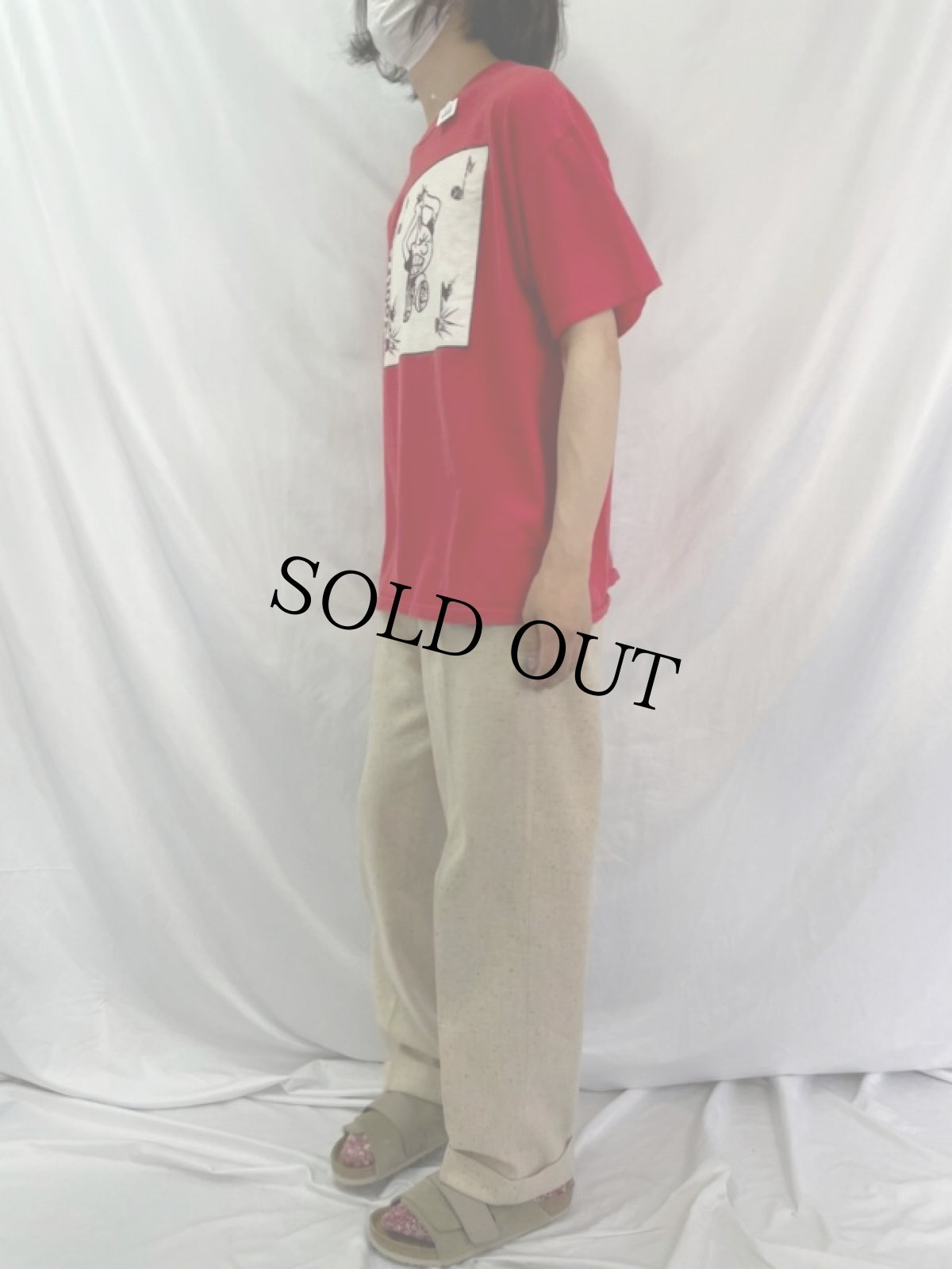 画像4: 90's 30footFALL USA製 "BACK STABBIN KISS - ASS MOFOS" パンクロックバンドTシャツ XL (4)