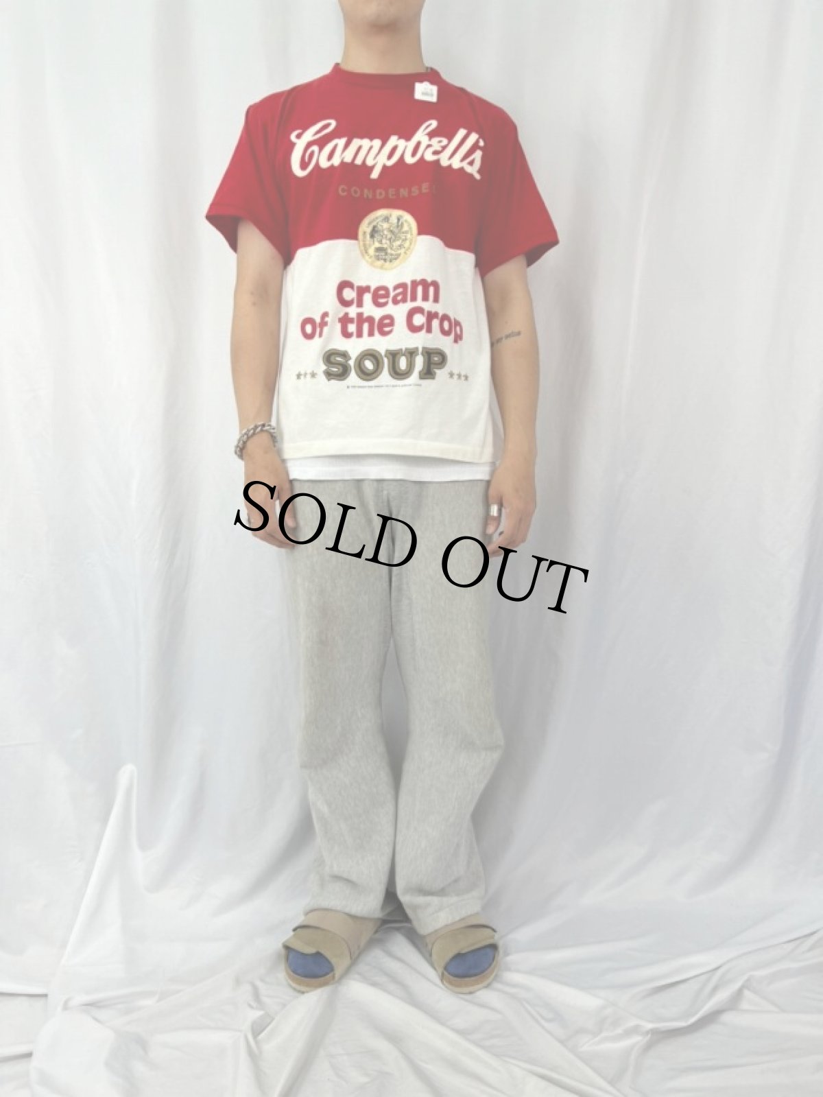 画像2: 80's Campbell's Soup Cream of the Crop プリントTシャツ L (2)