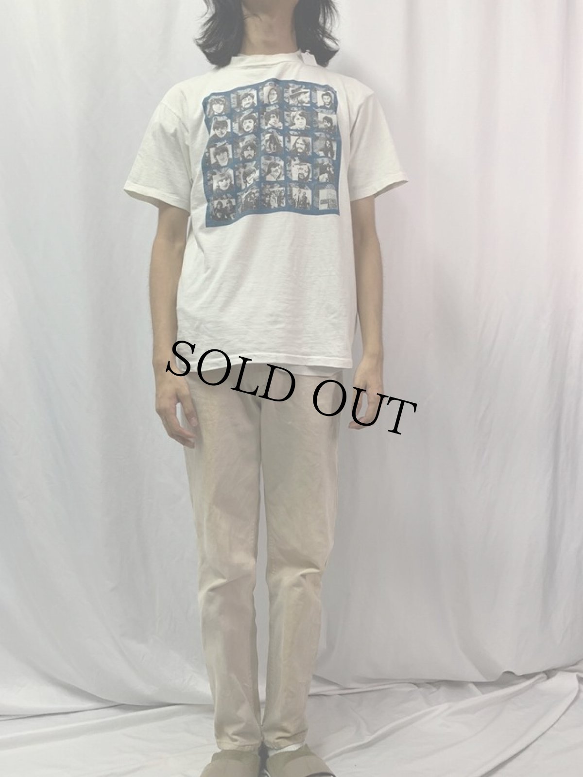 画像2: 90's THE BEATLES USA製 "CHRISTMAN ALBUM" ロックバンドアルバムTシャツ L (2)