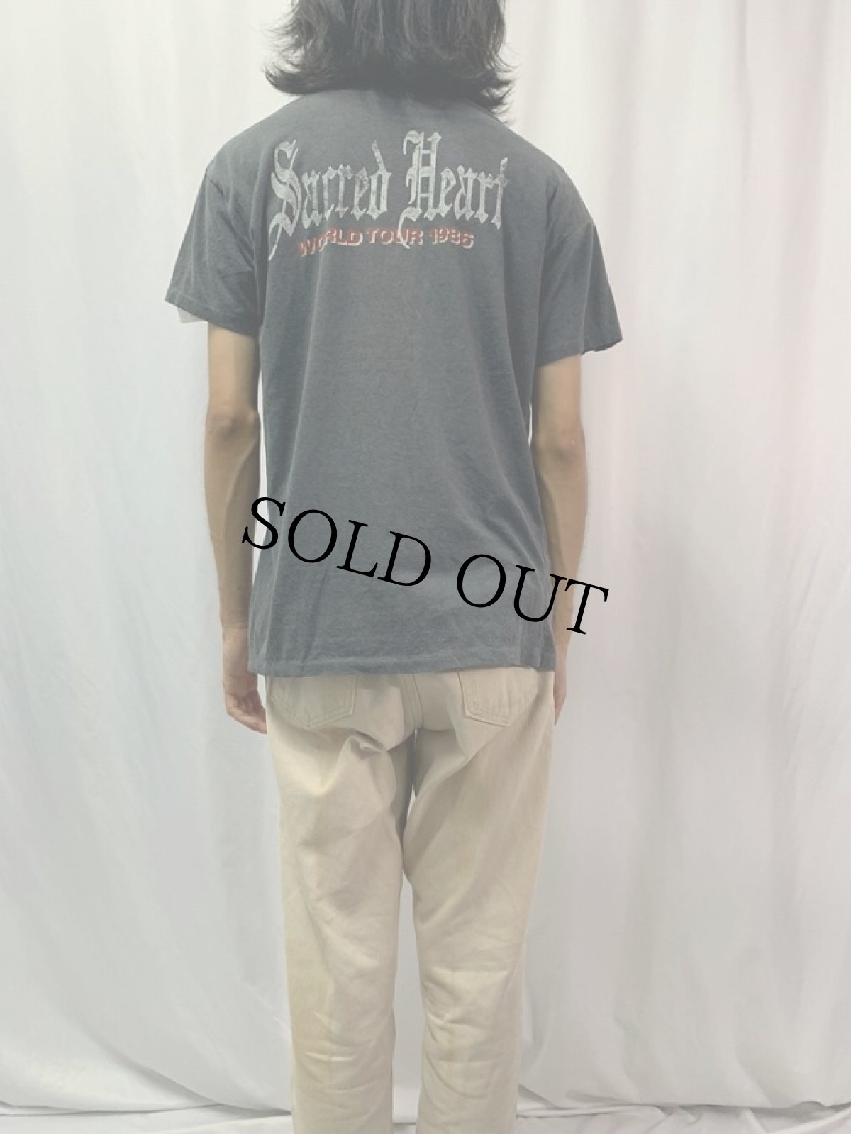 画像4: 80's DIO "sacred heart" ヘヴィメタル・バンド ツアーTシャツ L (4)