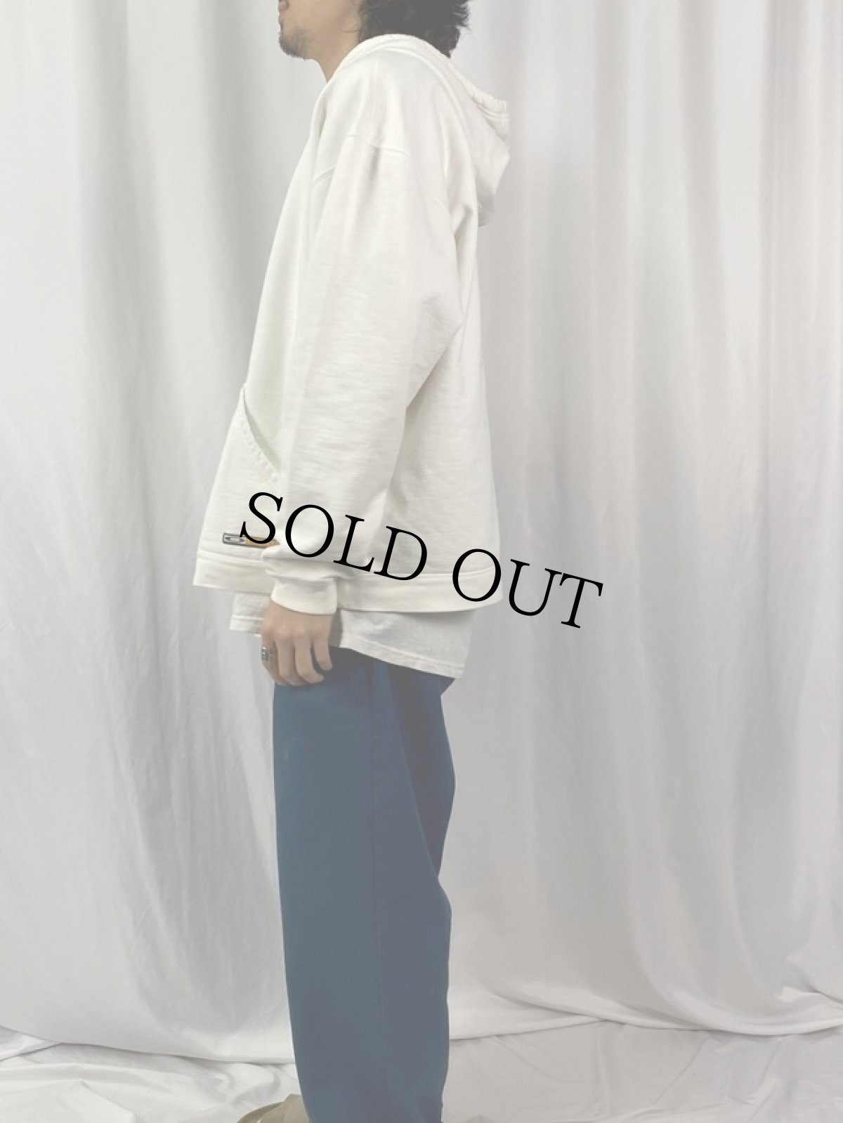 画像3: OAKLEY SOFT WARE ロゴ刺繍 スウェットフーディー L (3)