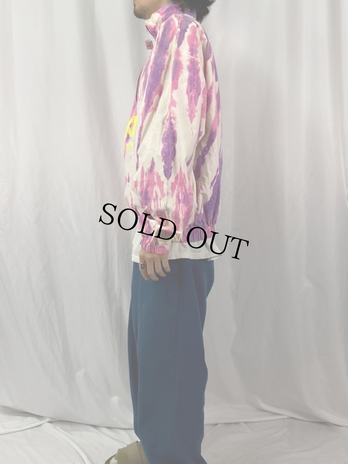 画像3: OAKLEY USA製 タイダイ ハーフジップコットンジャケット ONE SIZE (3)