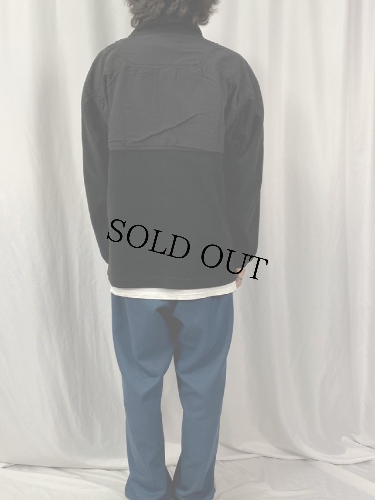 画像4: OAKLEY SOFT  WARE ナイロン切り替えハーフジップ フリースジャケット XL (4)