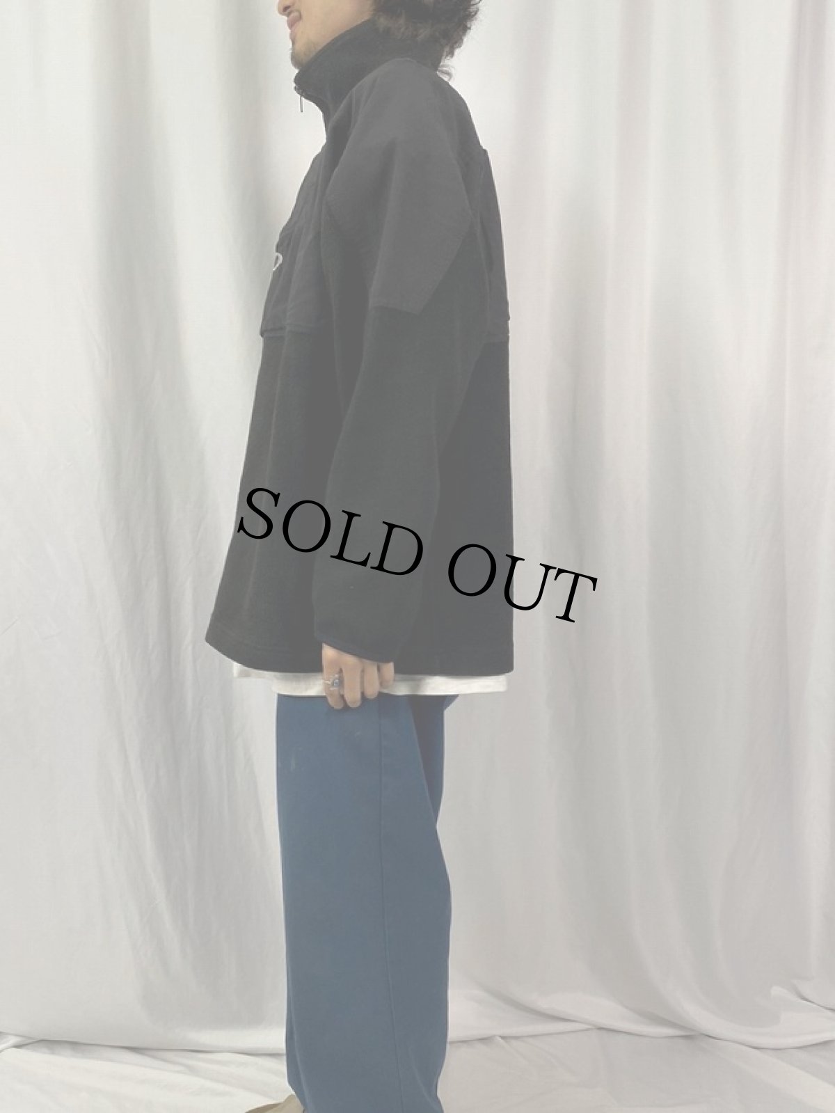 画像3: OAKLEY SOFT  WARE ナイロン切り替えハーフジップ フリースジャケット XL (3)