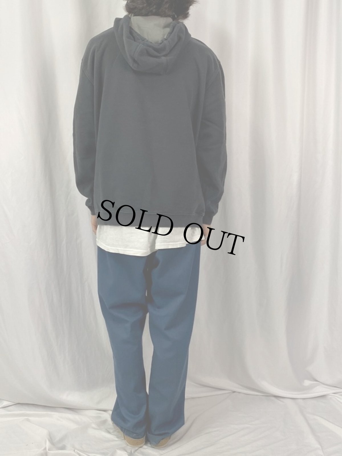 画像4: OAKLEY ロゴプリント スウェットフーディー XL (4)