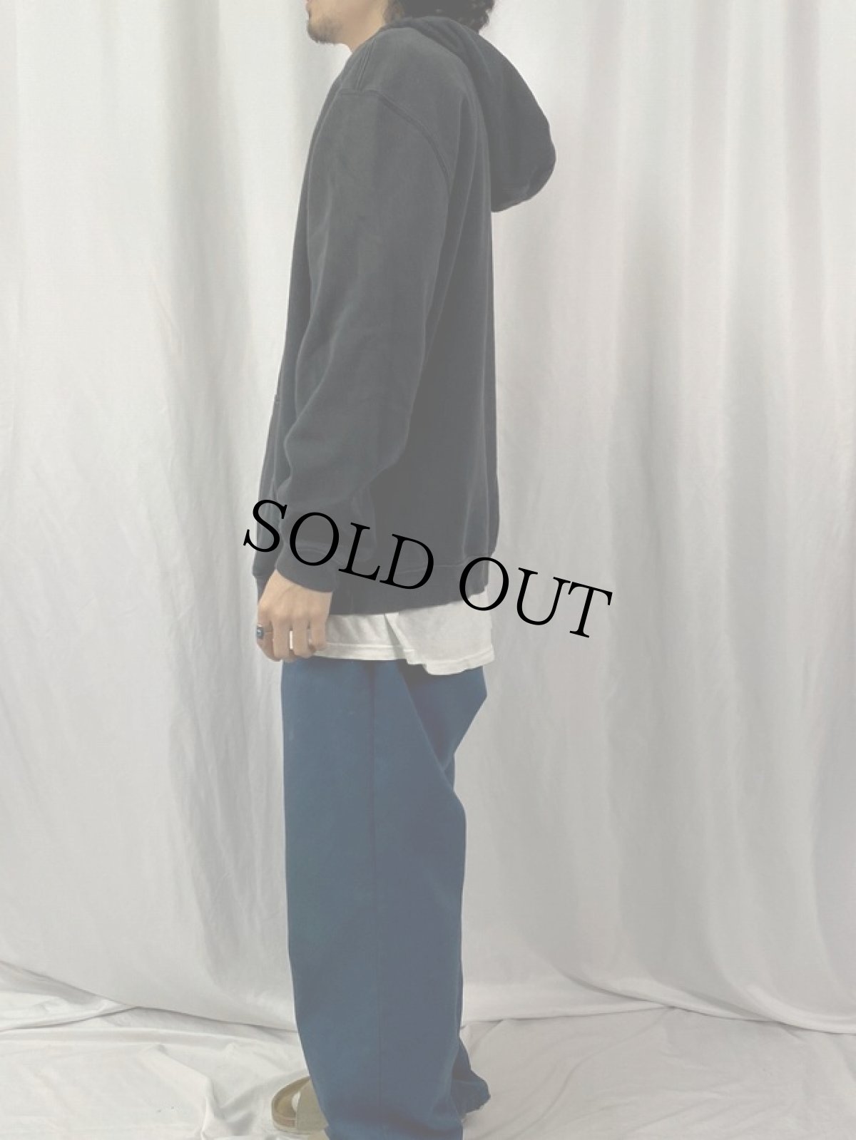 画像3: OAKLEY ロゴプリント スウェットフーディー XL (3)