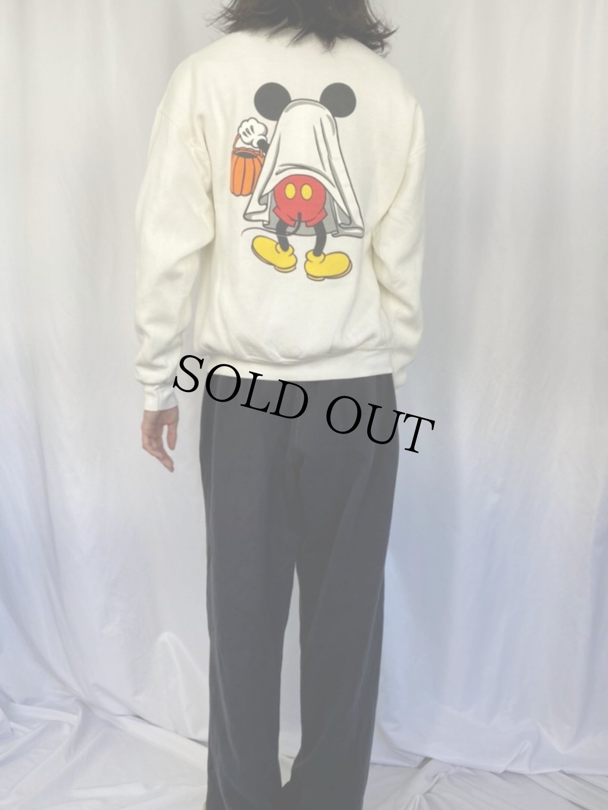 画像5: Disney MICKEY MOUSE "HALLOWEEN" キャラクタースウェット XL (5)