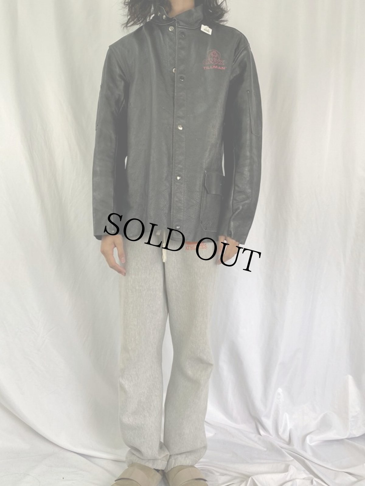 画像2: ONYX TILLMAN ウェルダーズ レザージャケット L (2)